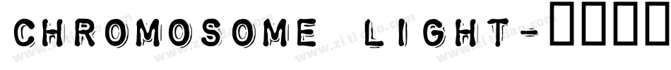 Chromosome Light字体转换